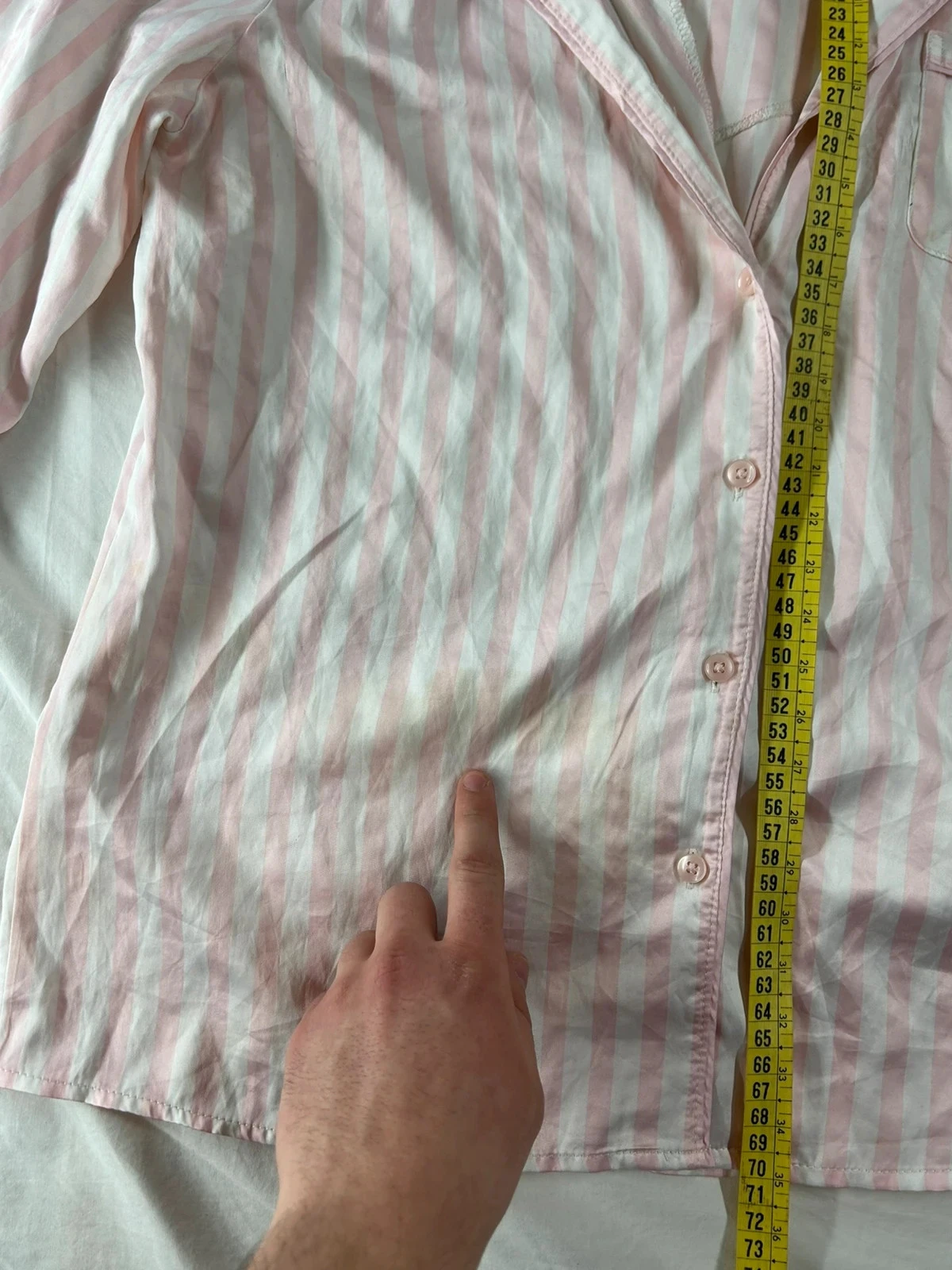 Camisa listrada branco e rosa Love to Lounge – photo 11